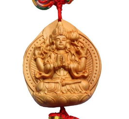 桃木工藝品 車內吉祥掛件，祈愿出入平安
